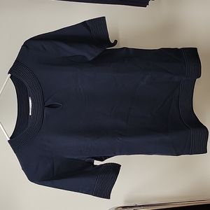 Black Pendleton Keyhole Short-Sleeved Shirt - Size Small